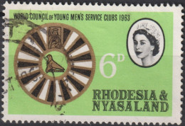 1963 Rhodesien & Nyasaland ° Mi:GB-RH 50, Sn:GB-RH 189, Yt:GB-RH 49, African “Round Table” Emblem - Rhodesien & Nyasaland (1954-1963)