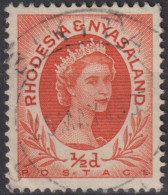 1954 Rhodesien & Nyasaland ° Mi:GB-RH 1A, Sn:GB-RH 141, Yt:GB-RH 1, Queen Elizabeth II (1926-2022) - Rhodesia & Nyasaland (1954-1963)
