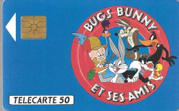 CARTE-PUCE-PRIVEE-PUBLIC-50U-EN264-GemA-12/91-BUGS BUNNY-R°Mat--V°B1C244-Utilisé-TBE/RARE - 50 Eenheden