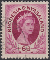 1954 Rhodesien & Nyasaland ° Mi:GB-RH 8, Sn:GB-RH 147, Yt:GB-RH 7, Queen Elizabeth II (1926-2022) - Rodesia & Nyasaland (1954-1963)
