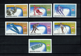 Hungary 1975 Olympic Games Innsbruck Imperforated Set Postfrisch / MNH - Winter 1976: Innsbruck