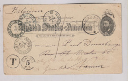 UNITED STATES CHICAGO 1893 Nice Postal Stationery To Belgium  WORLD*S COLUMBIAN EXPOSITION - ...-1900