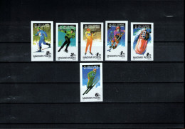 Hungary 1987 Olympic Games Calgary Imperforated Set Postfrisch / MNH - Winter 1988: Calgary