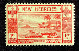 887 BCXX 1938 New Hebrides Br Scott #58 MLH* (offers Welcome) - Neufs