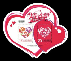 Taiwan 2013 Mih. 3774/75 (Bl.177) Valentine's Day MNH ** - Neufs