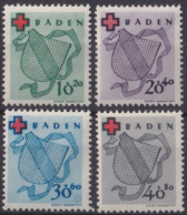 F-EX47194 GERMANY BADEN 1949 MLH COAST OF ARMS.  - Postfris