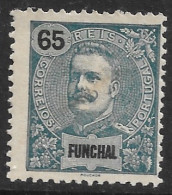 Funchal – 1898 King Carlos 65 Réis Mint Stamp - Funchal