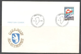 Greenland. FDC Sc. 200.   10th Anniversary Of Greenland Home Rule.  FDC Cancellation On FDC Cover - FDC