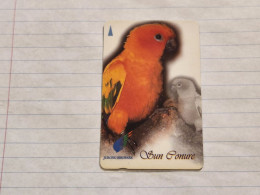 SINGAPORE-(104SIGG-0/b)-Sun Conure-(132)-(104SIGG-206558)($3)(1/1/1997)-used Card+1card Prepiad Free - Singapore