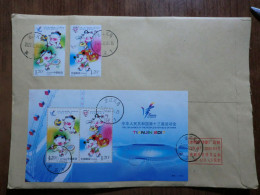 China.Souvenir Sheet On Registered Envelope - Briefe U. Dokumente