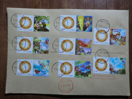 China.Rare Full Set  On Registered Envelope - Briefe U. Dokumente