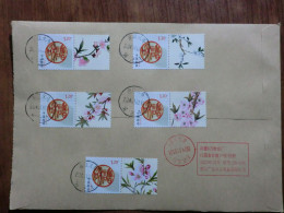 China.Rare Full Set  On Registered Envelope - Brieven En Documenten