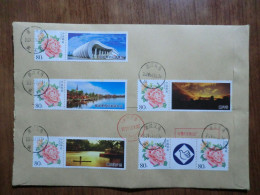 China.Rare Full Set  On Registered Envelope - Covers & Documents