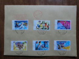 China.Rare Full Set  On Registered Envelope - Briefe U. Dokumente