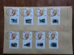 China. Rare Full Set On Registered Envelope - Brieven En Documenten
