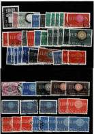 TEMATICA ,EUROPA-CEPT ,1960 ,usati ,50 Pezzi ,serie Complete E Spezzature ,con Ripetizioni ,qualita Ottima - 1960