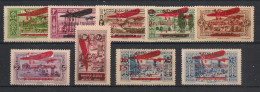 GRAND LIBAN - 1928-30 - Poste Aérienne PA N°YT. 29 à 37 - Série Complète - Signé BRUN - Neuf * / MH VF - Poste Aérienne