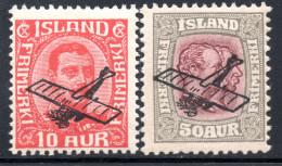 2283. ISLAND. 1928-1929 # 1-2 AIRPLANES MNH - Airmail