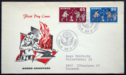 Norway 1968  Norwegean Handicraft  MiNr.564-65  FDC  (lot 6005) - FDC