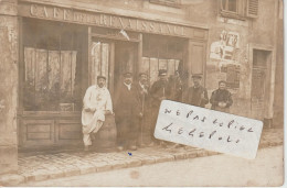 BRUYERES LE CHATEL  - Café De La Renaissance - Maison Ledieu  ( Carte Photo ) 3/3 - Bruyeres Le Chatel