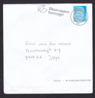 Netherlands: Cover, 2023, 1 Stamp, King, Cancel Sustainable Delivery, Environment (minor Crease) - Covers & Documents