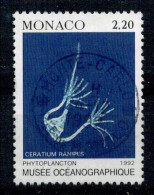 1992 PHYTOPLANCTON CERATIUM RANIPES MONACO OBLITERE VOIR SCAN #234# - Used Stamps