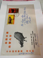 Hong Kong Stamp FDC TST Cover Association 1973 Ox New Year - Lettres & Documents