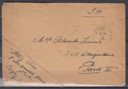 Brief Van Aubel Naar Paris (Frankrijk) Correspondance Privee Arrivee Belge - Brieven En Documenten