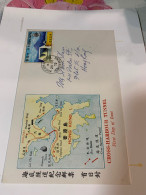Hong Kong Stamp FDC 1972 Tunnel Map Special Cover Rare - Covers & Documents
