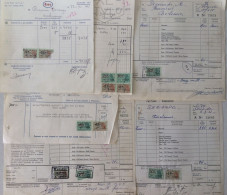 FISCAUX BELGIQUE 6 Factures De   1955 - Documents