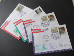 Österreich 1993 Und 94 Luftschiffpost / 2.Nikolaus-Luftschiffpost / Luftschiff HB-BKP 4 Belege In Die CSR Gesendet - Lettres & Documents