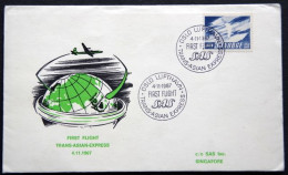 Norway 1967  FIRST FLIGHT TRANS ASIAN EXPRESS  ( Lot 2275 ) - Brieven En Documenten