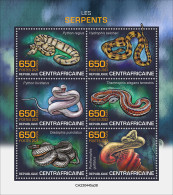 Central Africa  2023 Snakes. (445a38) OFFICIAL ISSUE - Serpenti