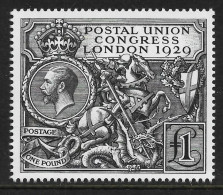 UK GB GREAT BRITAIN 2010 - 1929 £ 1 PUC (SG # 38) A Super Unmounted Mint Royal Mail Official Reproduction MNH - Ungebraucht