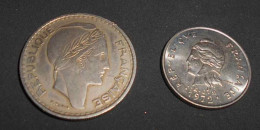 Lot 100 Francs 1952 Algérie Française + Polynésie Française 10 Francs 1972 - Algérie