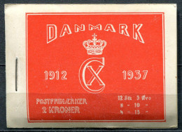 Dänemark Denmark 2 Kr Markenheft Handmade And Complete - Postfrisch/MNH - King Christian X 25th Coronatiion - Booklets