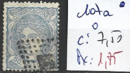 ESPAGNE 107a Oblitéré Côte 7.50 € - Used Stamps