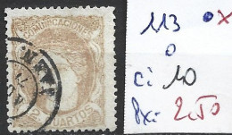 ESPAGNE 113 Oblitéré Côte 10 € - Used Stamps