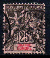 Grande Comore   - 1897 -  Type Sage  - N° 8  -  Oblitéré - Used - Gebraucht