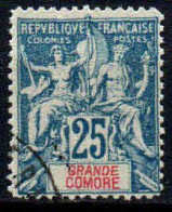 Grande Comore   - 1900 -  Type Sage  - N° 16  -  Oblitéré - Used - Gebraucht