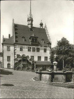 41612119 Poessneck Rathaus Mit Freitreppe Und Brunnen Poessneck - Poessneck