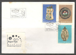 Hungary. 75 Belyngnap. Stamps Sc. B265-B268 On Envelope With 75th Stamps Day Cancellation.   Special Cancellation (2) - Covers & Documents