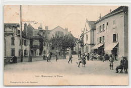 Grandvaux La Place  Animée 1906 - Grandvaux