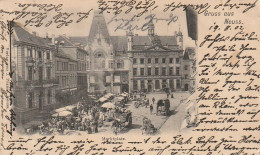 AK Gruss Aus Neuss - Marktplatz - 1902  (66707) - Neuss