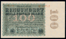 P107e Ro106t DEU-120j  100 Million Mark 1923  AUNC PrNEUF - 100 Mio. Mark