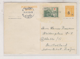 FINLAND 1947 HELSINKI 1947 Postal Stationery To Germany - Lettres & Documents