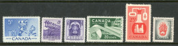 Canada MNH 1956 Yearset - Ungebraucht