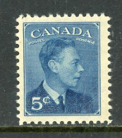 Canada MNH 1949 King George  VI  With "Postes Postage" - Unused Stamps