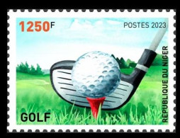 NIGER 2023 - STAMP 1250F - OLYMPIC GAMES PARIS 2024 - GOLF - MNH - Golf