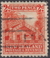 1936 Neuseeland ° Mi:NZ 215A, Sn:NZ 206, Yt:NZ 216, Carved Maori House - Gebraucht